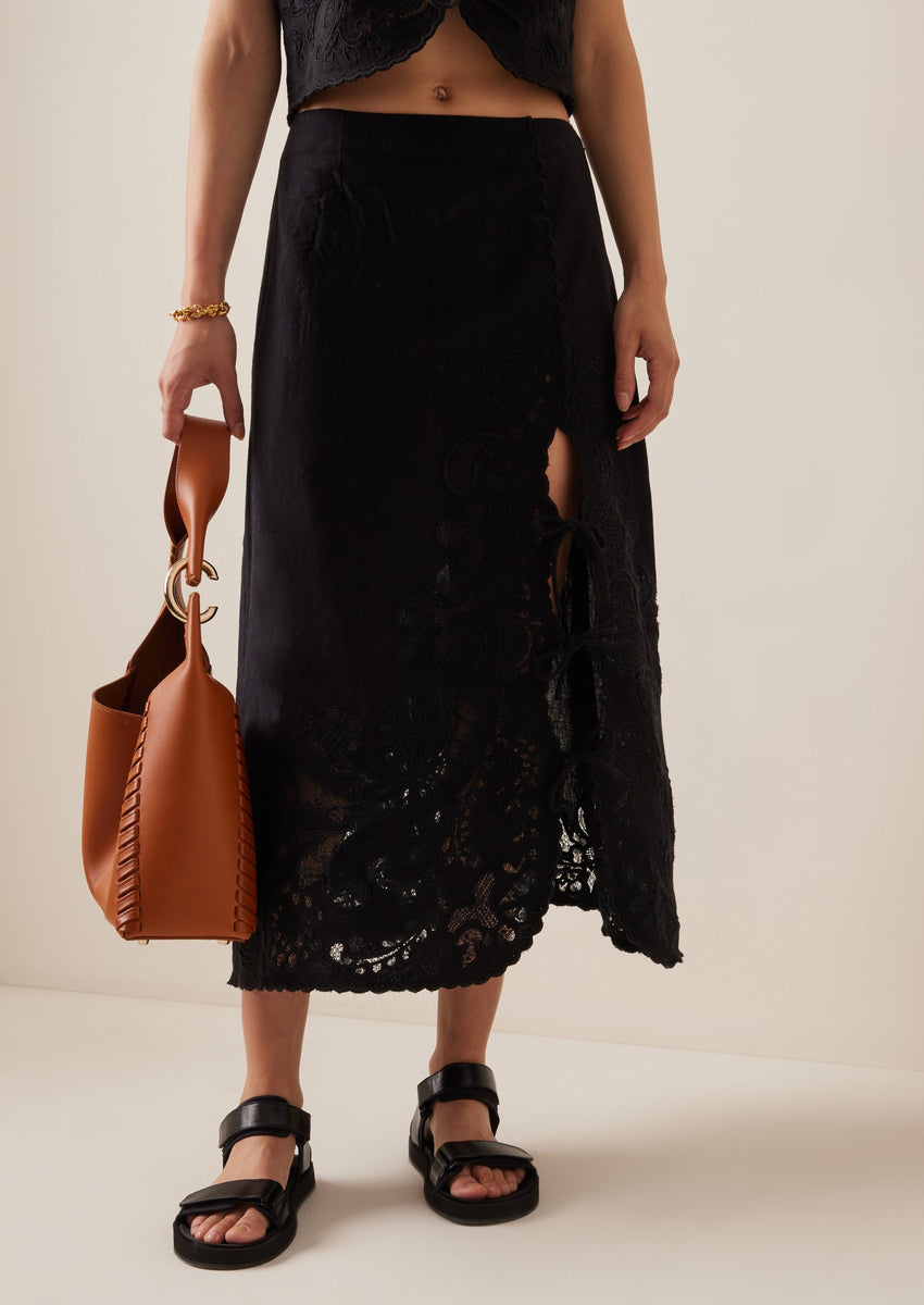 セール！完売★新品【マイラン】 Cotton Lace Tiered Skirt セール！完売☆新品【マイラン】 Cotton Lace Tiered Skirt