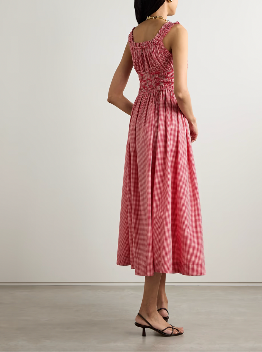 Emmaretta Gingham Midi Dress – Petite Chérie