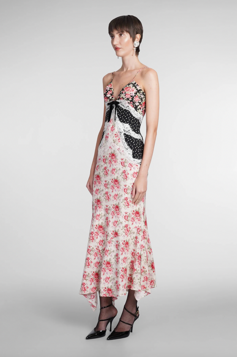 【Alessandra Rich】 Floral-printed high-riseパンツ P00694781.jpg