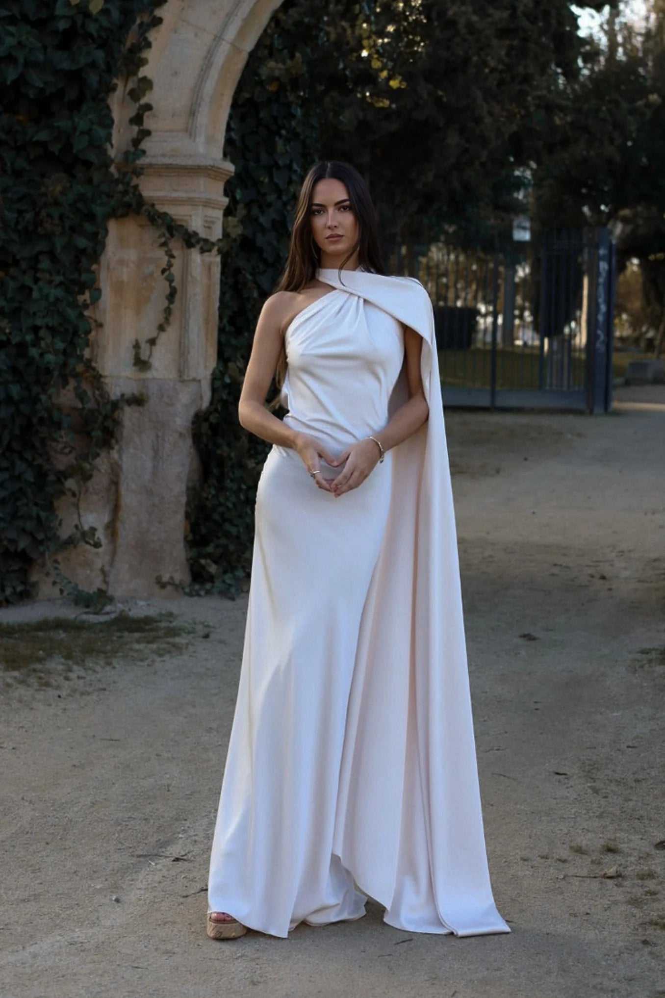 Halter Satin Maxi Dress Petite Chrie Halter Satin Maxi Dress Petite Chrie