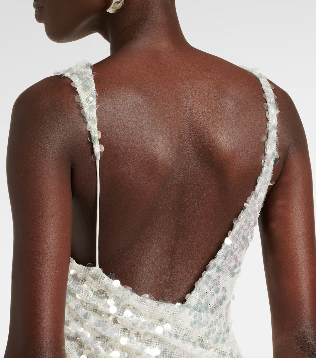 Opaline Sequined Lace-trimmed Minidress