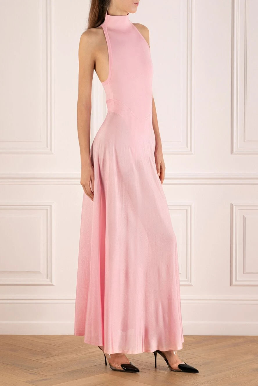 Sleeveless Turtleneck Jersey Maxi Dress Petite Chrie Sleeveless Turtleneck Jersey Maxi Dress Petite Chrie