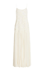 Load image into Gallery viewer, Introducing the &#39;Natalina&#39; maxi dress by Alexis - a charming and elegant drop-waist silhouette. Made from light and airy chiffon, this dress features delicate rosettes adorning the bodice, adding texture and whimsy. Perfect for any occasion, this dress is both stylish and comfortable.
