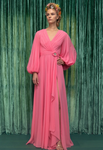 blouson party dress Long Blouson Dress - Komarov Clothing Official Site