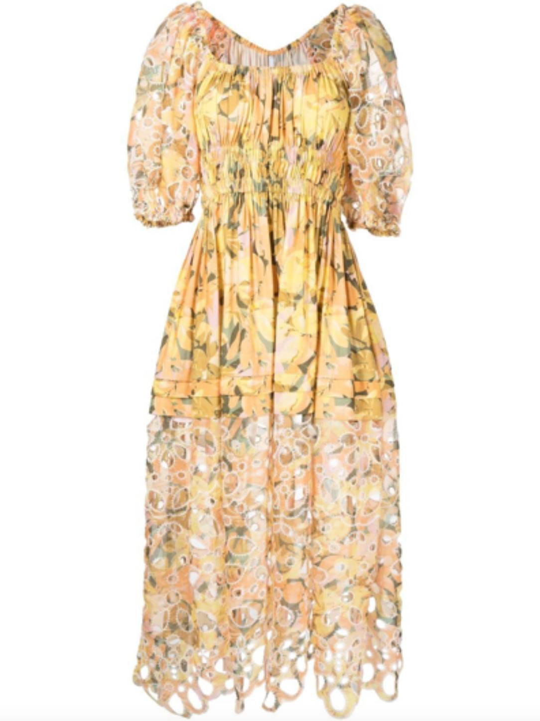 Elevate your style with the Bradlee Kaleidoscope Floral-print Dress by Acler. The intricate laser cut design adds an air of refinement to the scooped neckline. Embrace your curves with the elasticated waist and stand out with the asymmetrical hem. Perfect for any special occasion, this dress is a true statement piece.