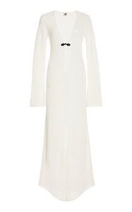 Tanzania Pointelle-Knit Maxi Dress Petite Chrie Tanzania Pointelle-Knit Maxi Dress Petite Chrie