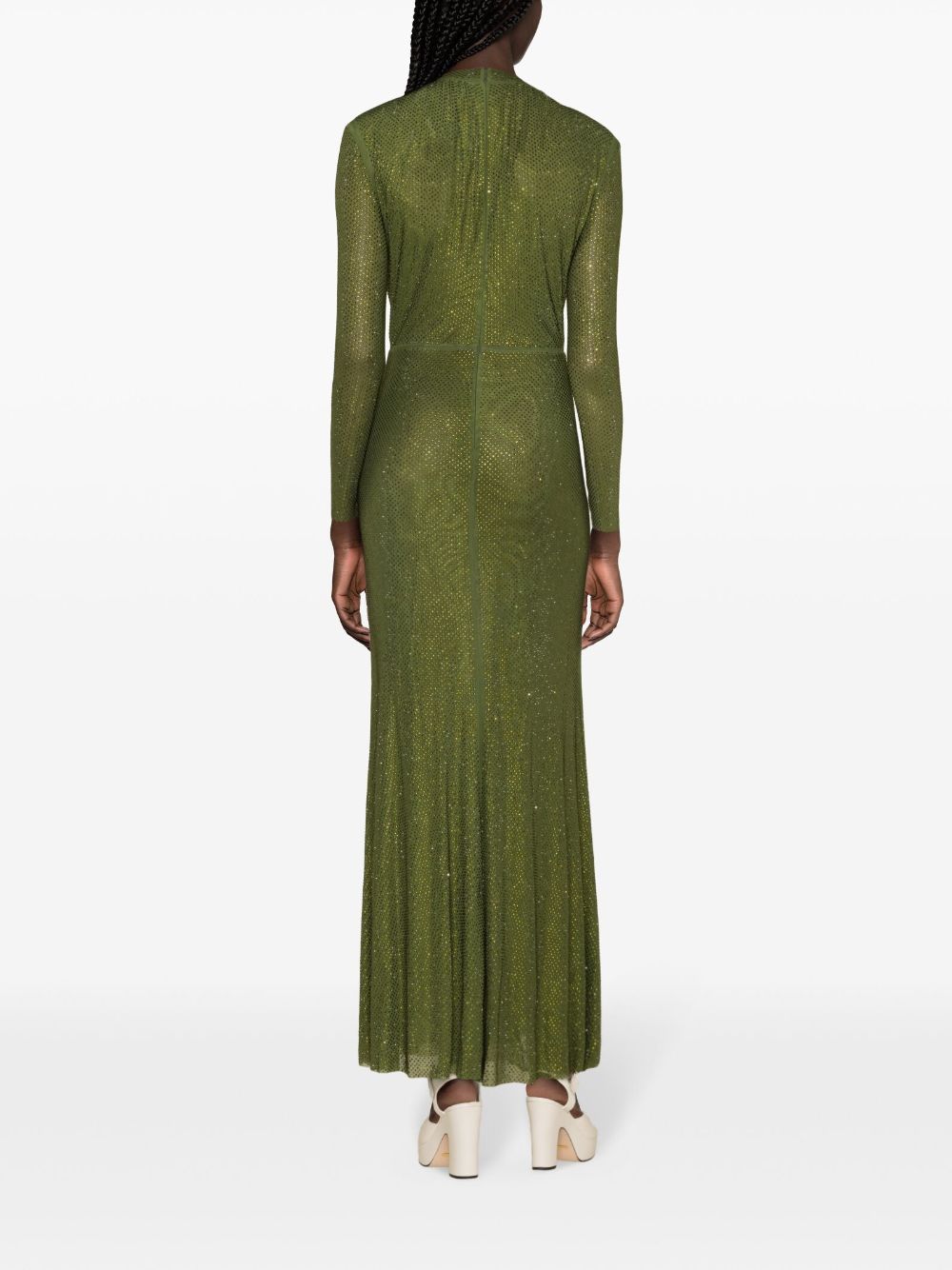 Olive Green Rhinestone Maxi Dress Petite Chrie Olive Green Rhinestone Maxi Dress Petite Chrie