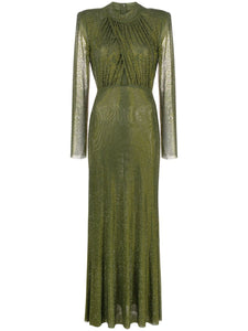 Olive Green Rhinestone Maxi Dress Petite Chrie Olive Green Rhinestone Maxi Dress Petite Chrie