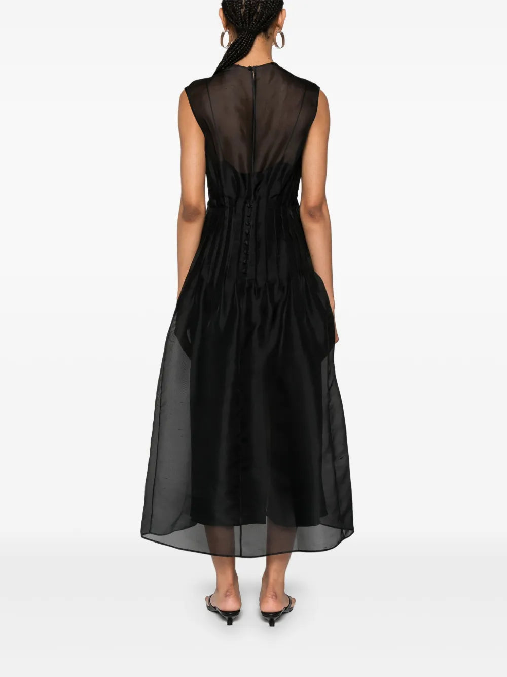 open lace back dress The Wes Dress in Black  Petite Chrie