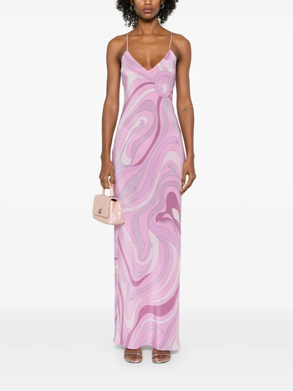 Crafted from premium crêpe de chine silk, the Marmo Silk Dress by Pucci offers a sumptuous texture and fluid drape that enhance your natural silhouette. Its expertly tailored design balances timeless elegance with modern grace, making it an ideal choice for occasions demanding subtle sophistication and effortless confidence. This dress not only feels luxuriously light but also ensures you move with captivating poise.