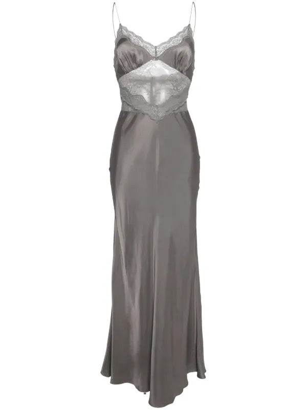 The Amoras Gown by Bec & Bridge combines elegance and allure with its satin-feel fabric and flattering V neckline. Featuring stretch lace at the midsection and gathered bust cups, it enhances your silhouette effortlessly. A delicate lace trim along the neckline adds a feminine touch, making this gown an ideal choice for any formal event where you want to stand out gracefully.