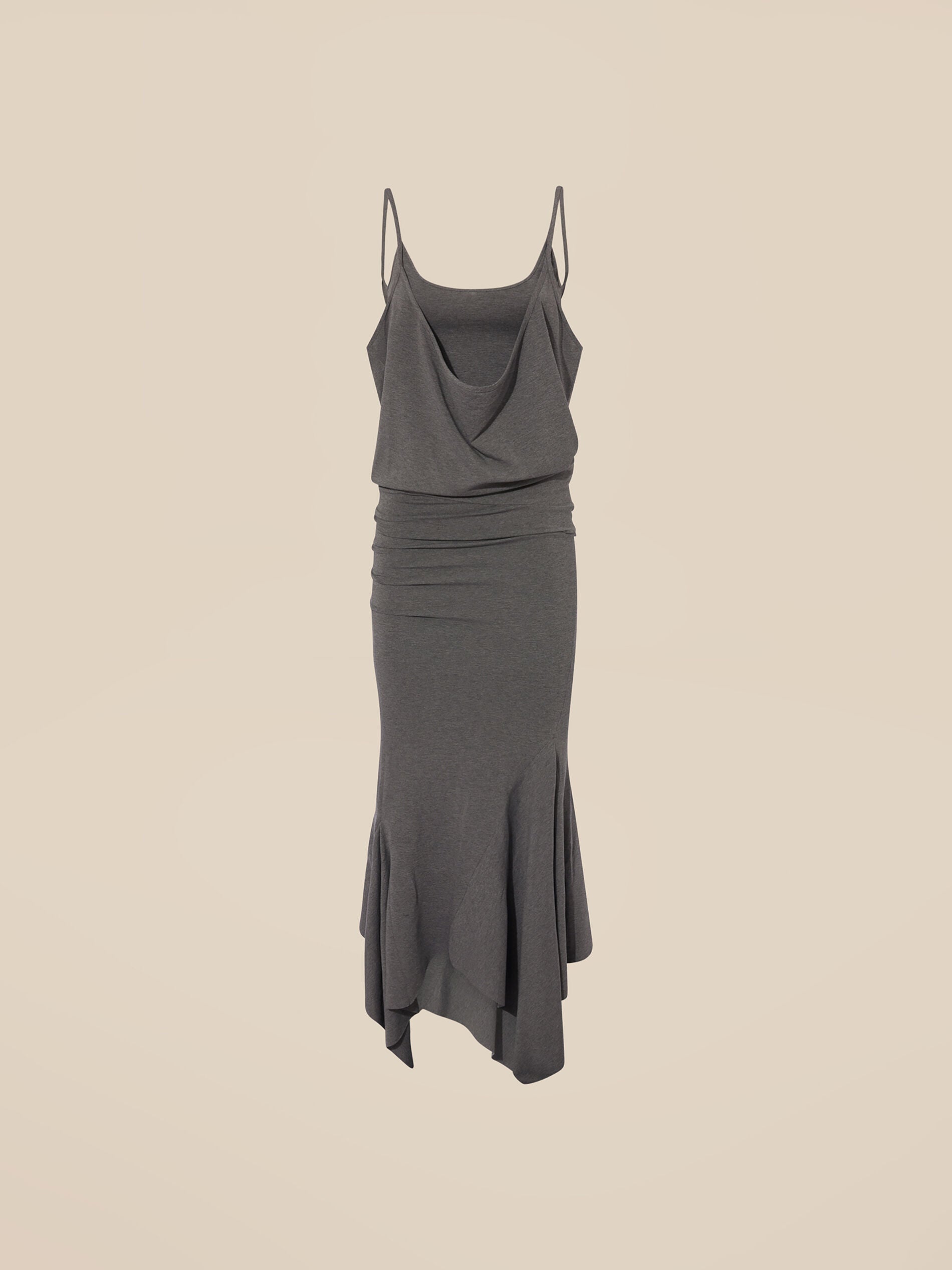 charcoal grey midi dress Rue Sophie Roz Dress - Grey