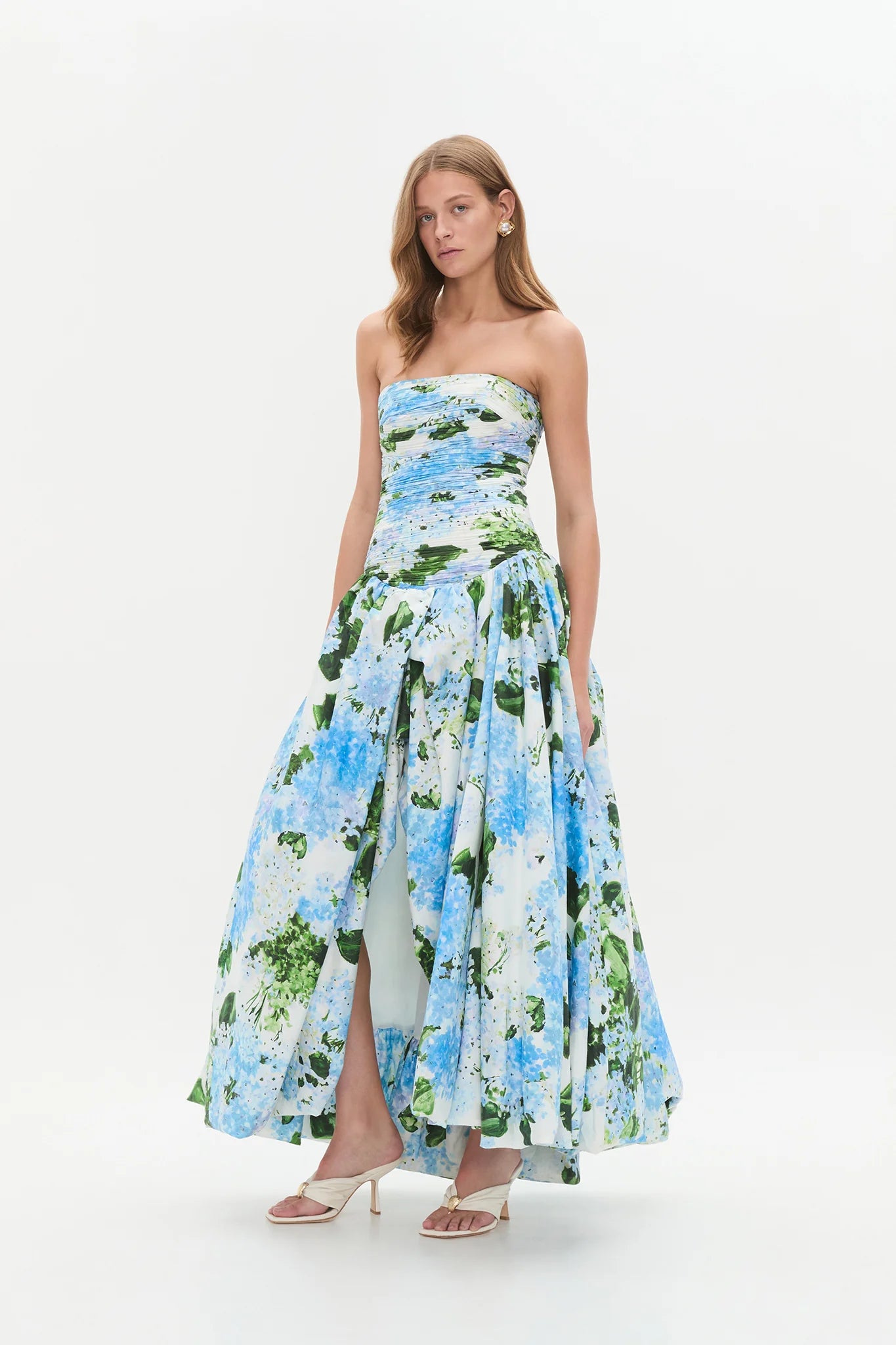Behold Maxi Dress - Blue hydrangea – Petite Chérie
