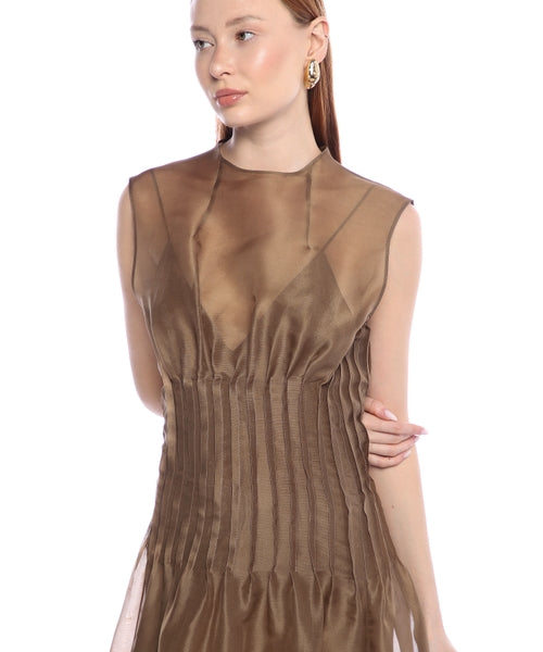 The Wes Dress in Toffee
