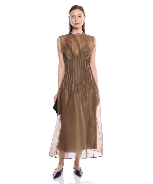 The Wes Dress in Toffee – Petite Chérie