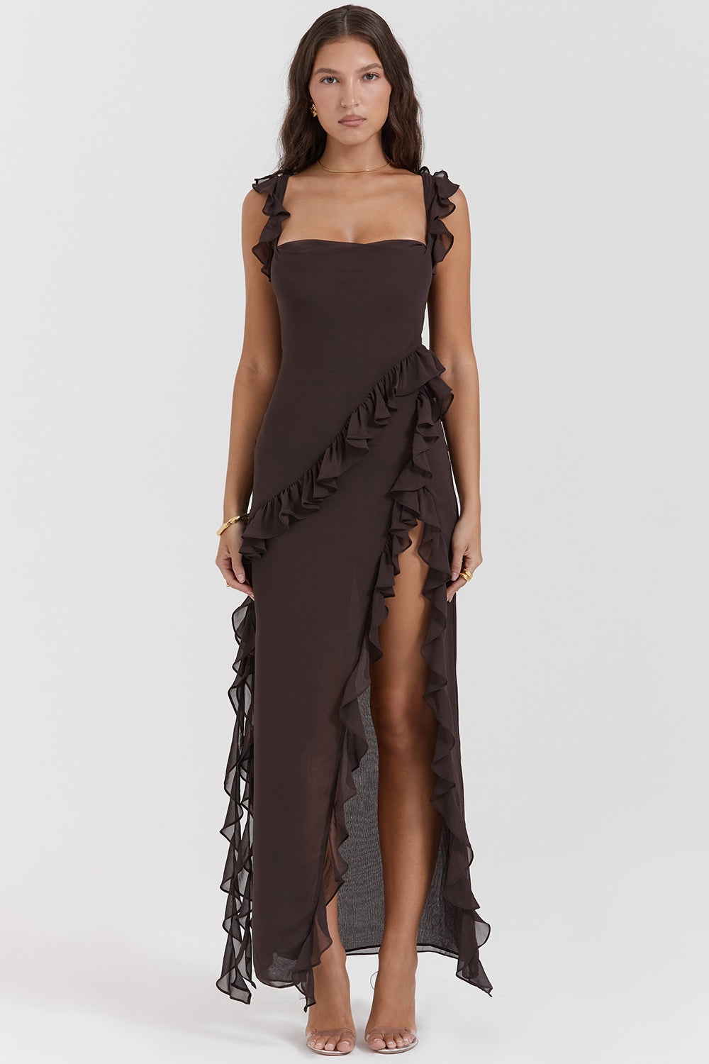 Ariella Ruffle Maxi Dress