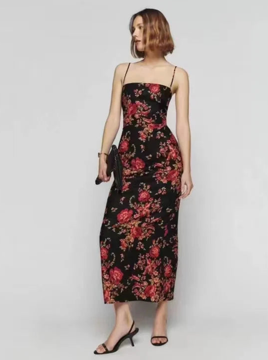 reformation frankie linen maxi dress Reformation Frankie Linen Dress