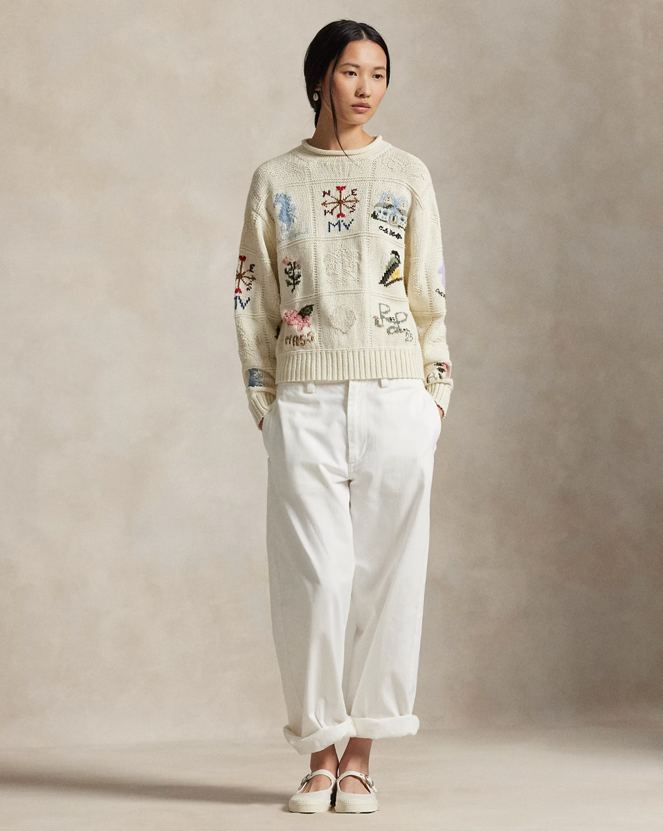 The Oak Bluffs Sampler Rollneck Sweater – Petite Chérie