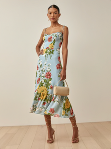 Experience irresistible charm and comfort in our Enya Floral Print Tie Shoulder Dress. With adjustable straps and a sweetheart neckline, this lightweight georgette fabric dress features a back zipper for easy wear. Feel and look effortlessly elegant with its dry handfeel.