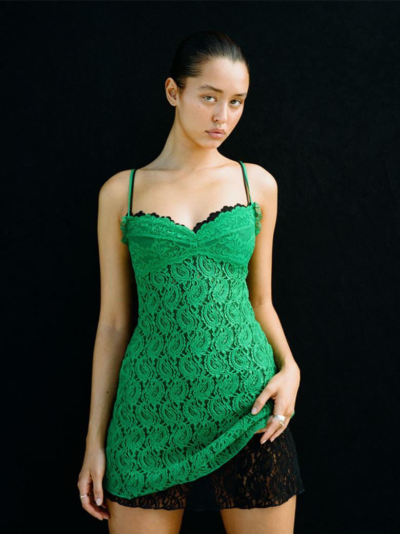 Dress The Cindy - Kelly Green Petite Chrie Dress The Cindy - Kelly Green Petite Chrie