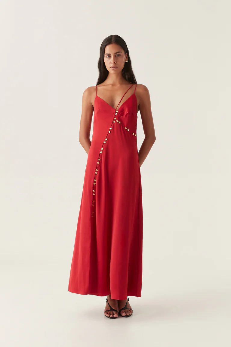 aje riddle button down maxi dress Riddle Button Down Maxi Dress