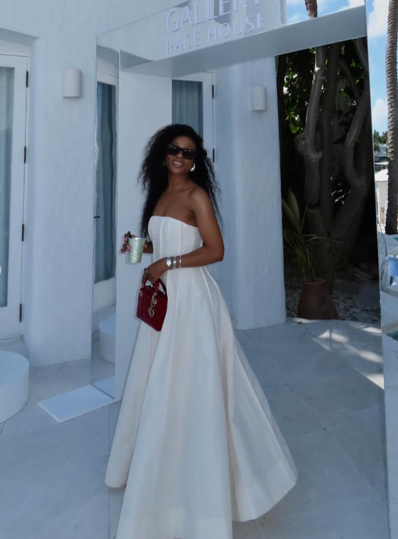 Indulge in luxury and glamour with our Jade Maxi Dress. This elegant, pleated white dress is the epitome of sophistication with its strapless design, sexy and sleeveless silhouette, and revealing open back. The oversized hem adds a touch of drama to this stunning party gown. Perfect for special occasions and making a statement.