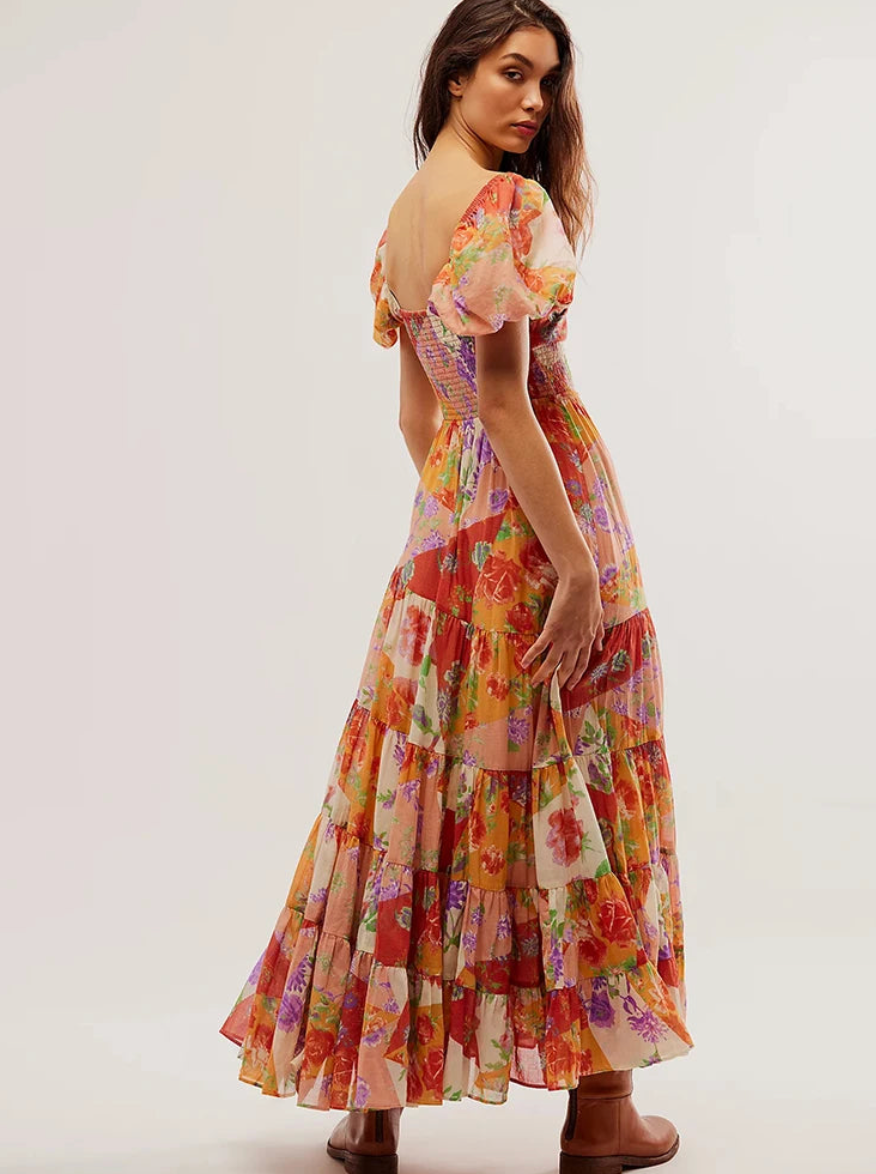 Sundrenched Short-Sleeve Maxi Dress Sundrenched Short-Sleeve Maxi Dress