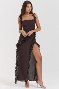 Ariella Ruffle Maxi Dress