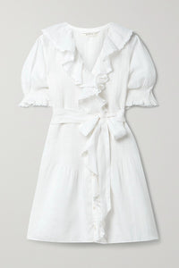Refresh your spring wardrobe with the Piper Ruffled Dress from Doen. Embrace the dreamy Edwardian-inspired style and make sunny afternoons even more stylish. This dress is a must-have for your warm-weather rotation. Elevate your look and make it your forever favorite.