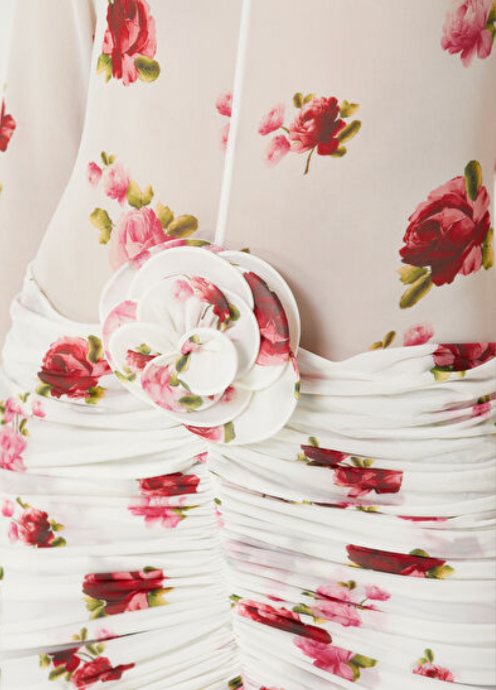 Elevate your wardrobe with the Printed Jersey Mini Dress by Magda Butrym, featuring delicate rose appliqués that add a touch of romance. Crafted from soft, comfortable jersey fabric, this dress offers a flattering fit enhanced by elegant draped panels at the hem. Its unique all-over print ensures no two pieces are exactly alike, letting you stand out with effortless sophistication. Perfect for daytime events or chic evenings, this mini dress combines style and comfort seamlessly.