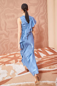 Ulla Johnson's 'Lali' gown is designed with cascading ruffles that add dimension and movement as they trace from one shoulder down to through the A-line hem. It's made from pretty pink chiffon with a subtle metallic sheen and is gathered through the bodice. Wear yours with strappy sandals and a clutch.