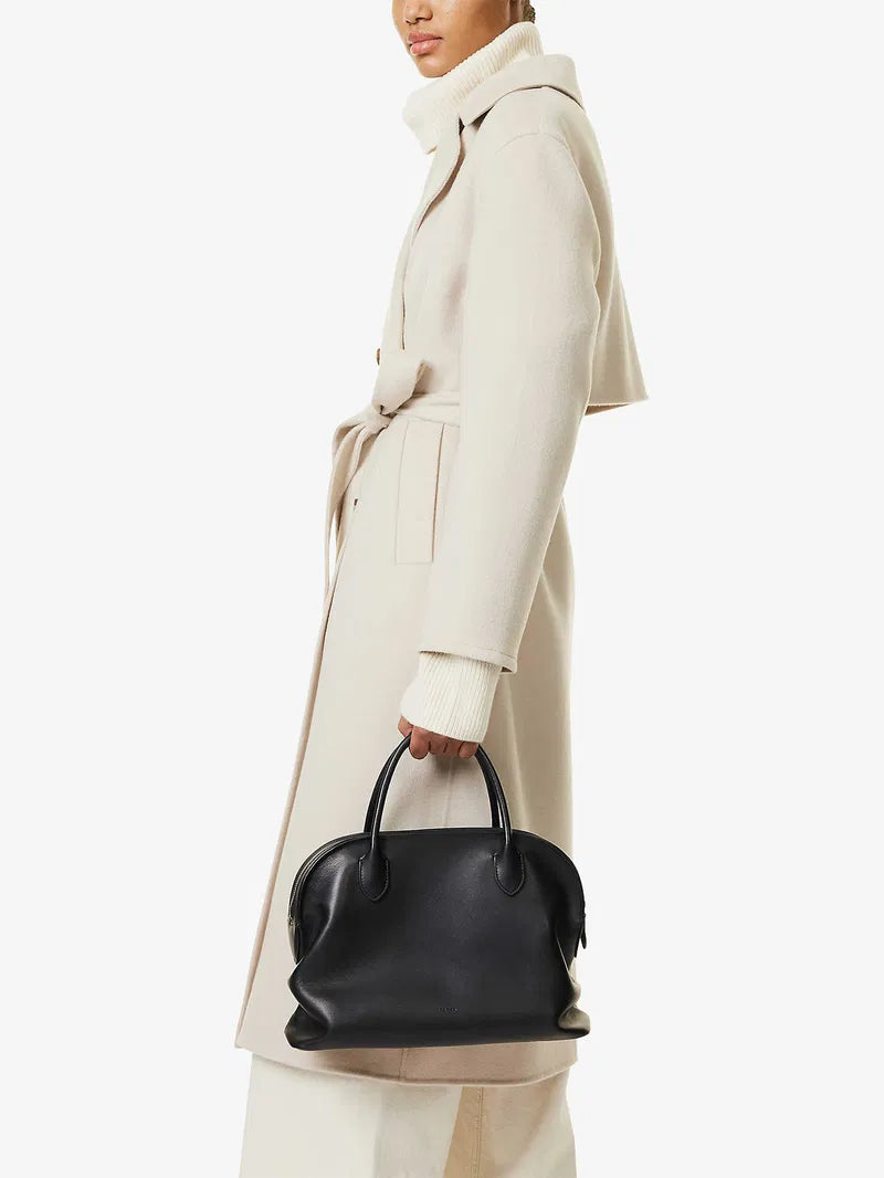 Agnes black leather bag – Petite Chérie