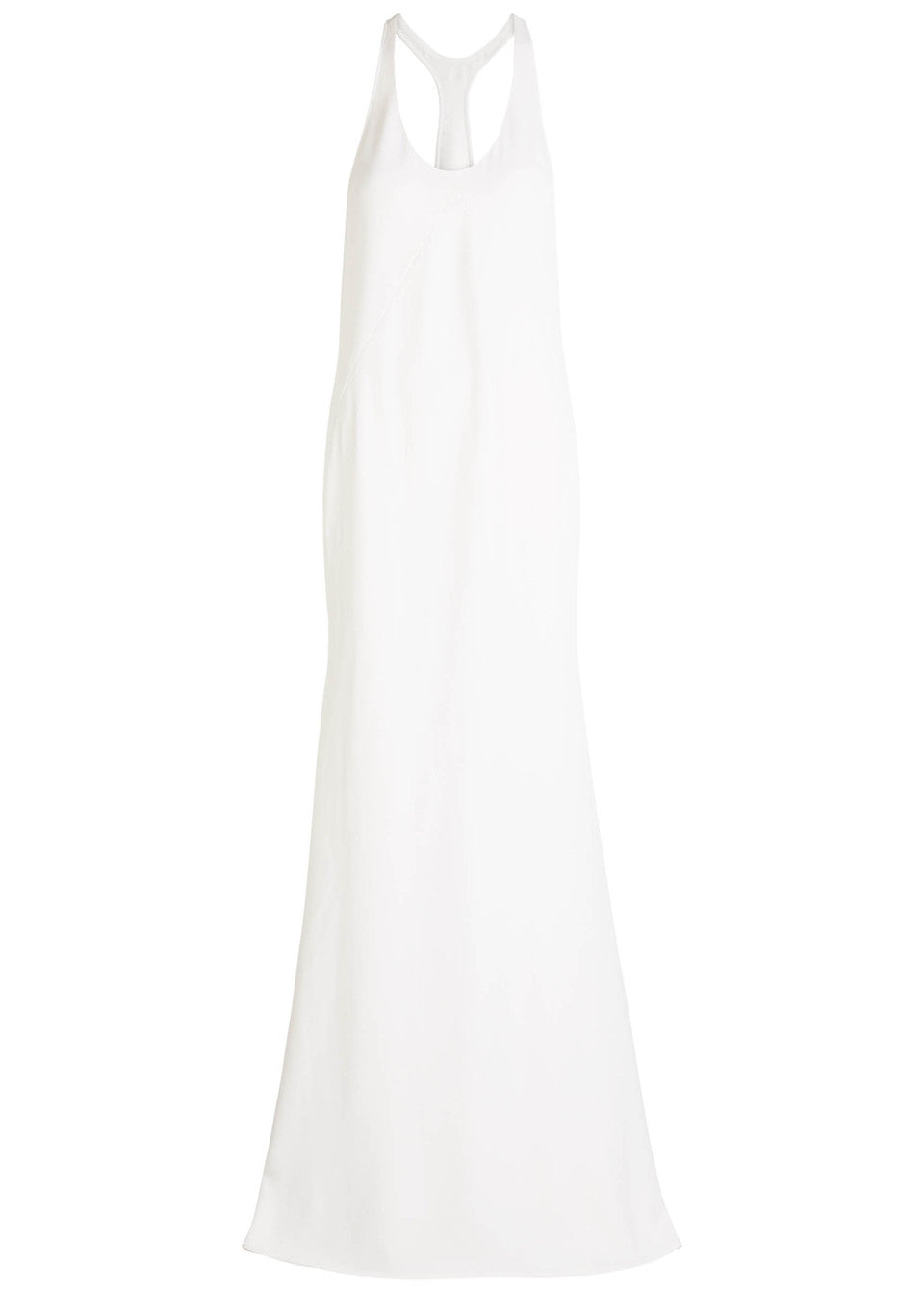 Experience modern sophistication with the Marcel crepe maxi dress by Jacquemus. Its sleek racerback silhouette and expertly crafted panels gently contour your figure, while the smooth crepe fabric flows gracefully to the floor. Perfect for minimalist sandals and delicate jewelry, this dress combines sporty elegance with subtle glamour, making it an effortless choice for refined, polished looks.