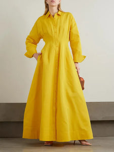 long yellow t shirt dress Yellow Contrast T-Shirt Dress BLANK