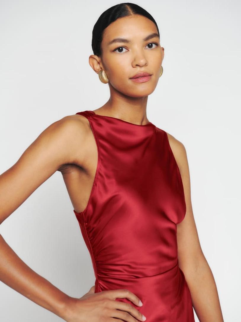 Casette Silk Dress Petite Chrie Casette Silk Dress Petite Chrie