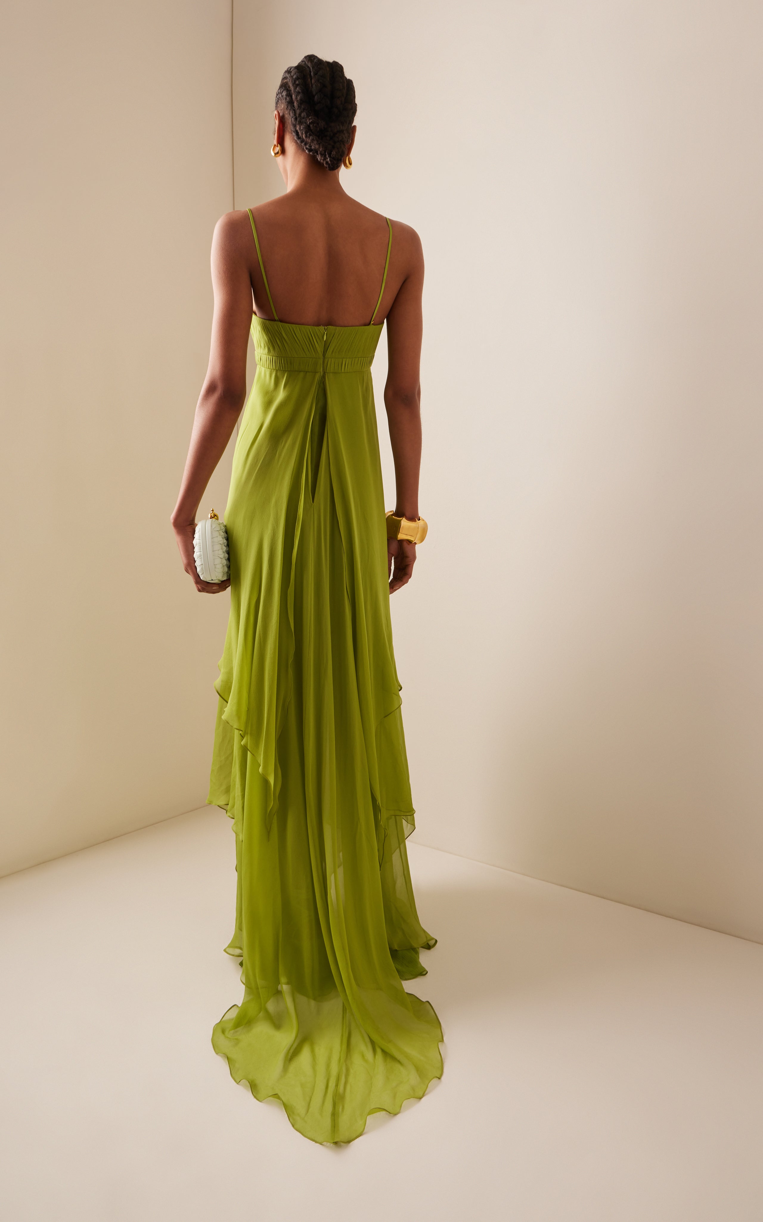 designer chiffon dress 3/4 Sleeves Chiffon Mother of The Bride Dress Adela Designs