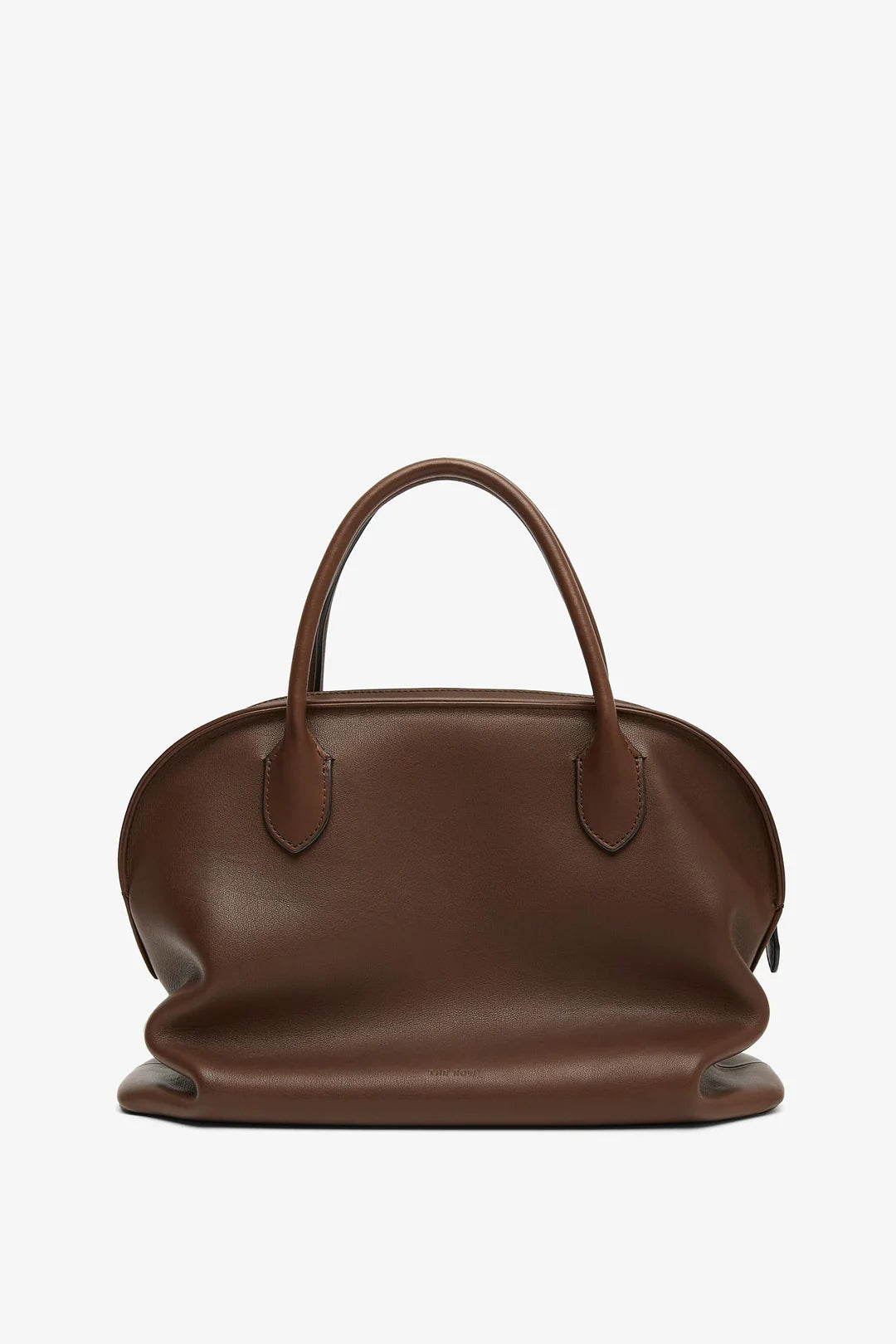 agnès b leather shoulder bag y2k brown Agnes brown leather bag – Petite Chérie