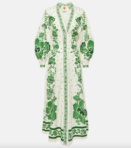 farm rio beach forest maxi dress FARM RIO Beach Forest printed LENZING ECOVERO maxi dress