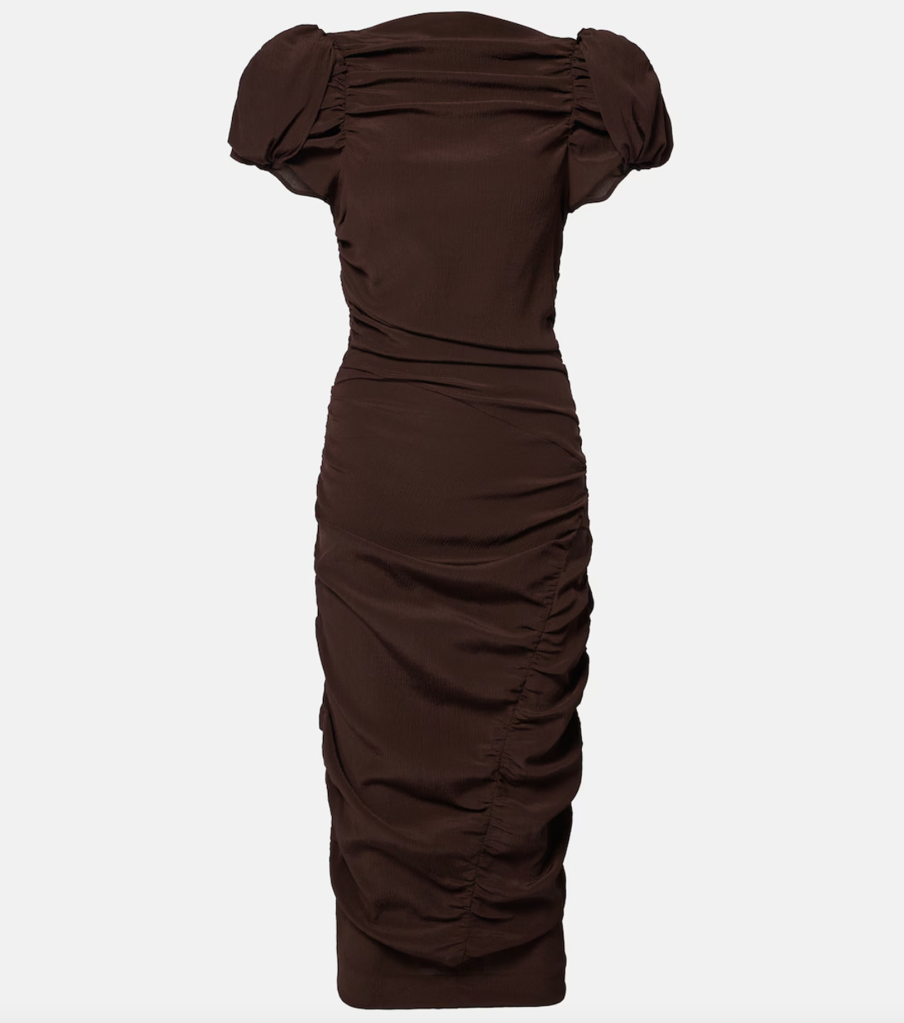 Elevate your wardrobe with this expert-crafted puff-sleeve silk midi dress by Magda Butrym. Designed with voluminous sleeves and a fluid silhouette, it combines luxurious silk fabric with sophisticated tailoring to create a timeless piece. Perfect for formal events or refined everyday elegance, the dress offers both comfort and statement style, reflecting meticulous attention to detail and high-quality craftsmanship.