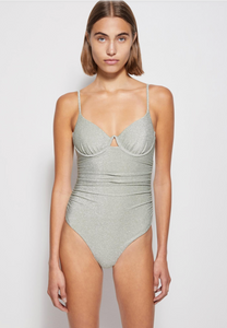 Discover the ultimate swimwear for women with Swimwear Laine! Made by designer Jonathan Simkhai, the Laine One Piece in Seafoam is not only stylish, but also provides the perfect fit for all shapes and sizes. Get ready to make a splash in the pool or at the beach with our comfortable and versatile swimwear.
