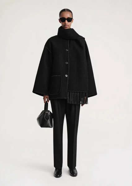 Scarf Jacket Black – Petite Chérie