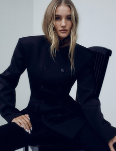 Take a risk and elevate your style with the RHW Blazer Dress from Wardrobe NYC. Crafted from a luxe Italian wool blend, it boasts a strong shoulder, precise tailoring, and a collarless neckline for a modern twist on a classic design. Perfect for any occasion, this dress exudes sophistication and confidence.