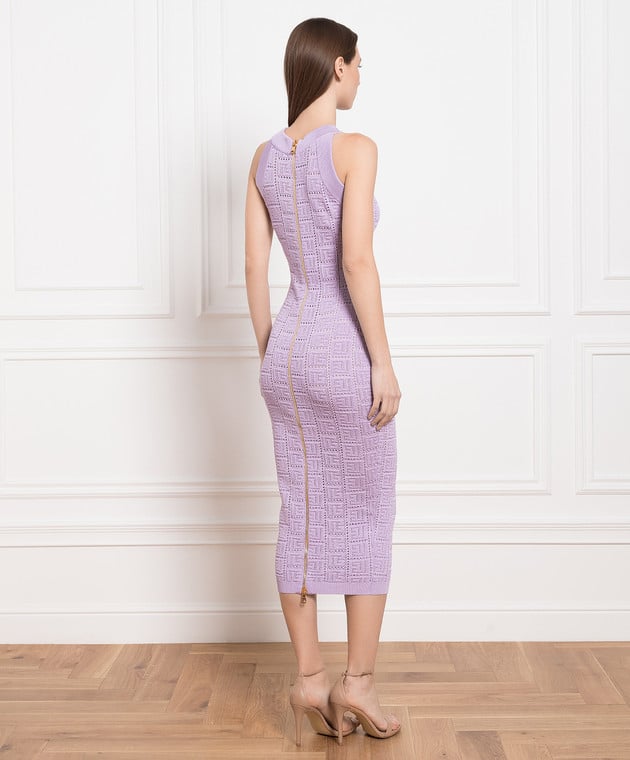 balmain purple and orange dress Balmain Women's Beaded Strap Fluid Silk Column Gown - Red