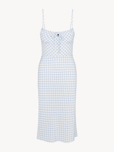 THE ELSA in Blue Gingham Petite Chrie THE ELSA in Blue Gingham Petite Chrie