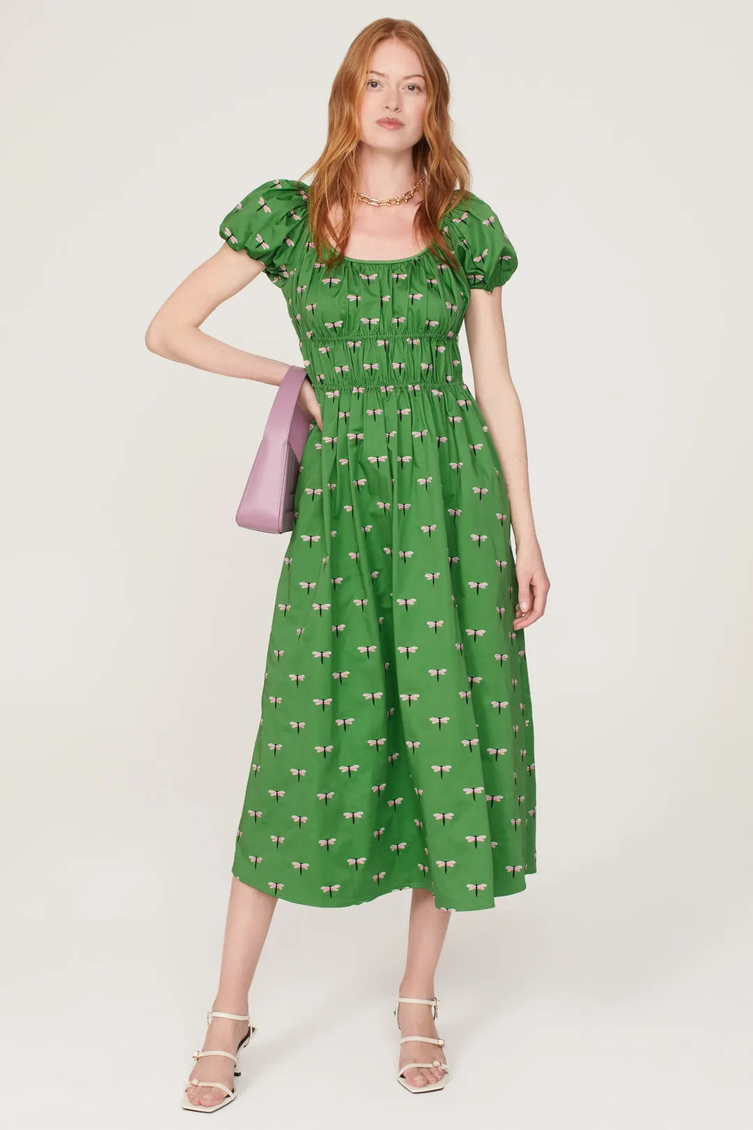 Indulge in luxury and elegance with the Dragonfly Rivieria Dress by Kate Spade New York. This sophisticated dress features a stunning dragonfly print, adding a touch of art and wonder to your wardrobe. With its tasteful design and premium quality, this dress will make you feel exclusive and effortlessly chic.