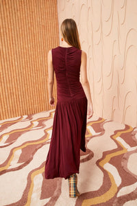 Elevate your style with Dress Flora, a high-end addition to your wardrobe. Designed by Ulla Johnson, this solid color dress is perfect for any formal occasion. With its long length and luxurious fabric, you'll be dressed to impress at any banquet or event. Available now.