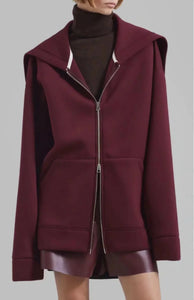 Indulge in luxurious comfort with the Denton Oversized Hoodie. Crafted from a midweight cotton blend, this hoodie boasts an oversized silhouette, exaggerated hood, and drop shoulders for a relaxed yet stylish look. Complete with large front pockets and a two-way zip closure, this unlined hoodie is perfect for chilly days.