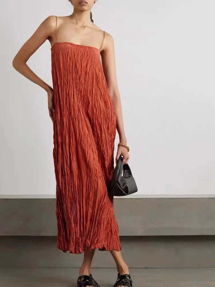 habotai silk dress Ruffle Hem Habotai Silk Slip Dress