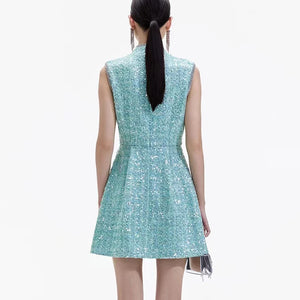Self-Portrait Sequined Boucl Minidress Petite Chrie Self-Portrait Sequined Boucl Minidress Petite Chrie