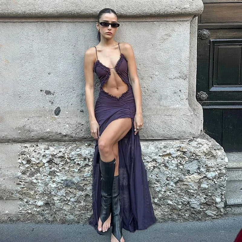 fatale maxi dress in midnight black Shop Fatale Maxi Dress in Dusk | Jaded London